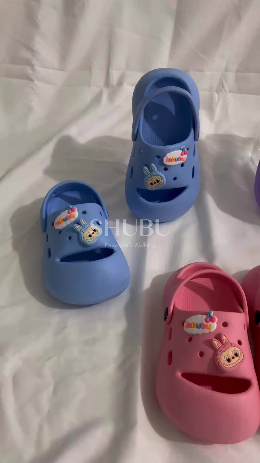 The Polar Bear - Sandal Baim Anak Perempuan Labubu V2 Bahan Karet Empuk Anti Slip Size 20-29