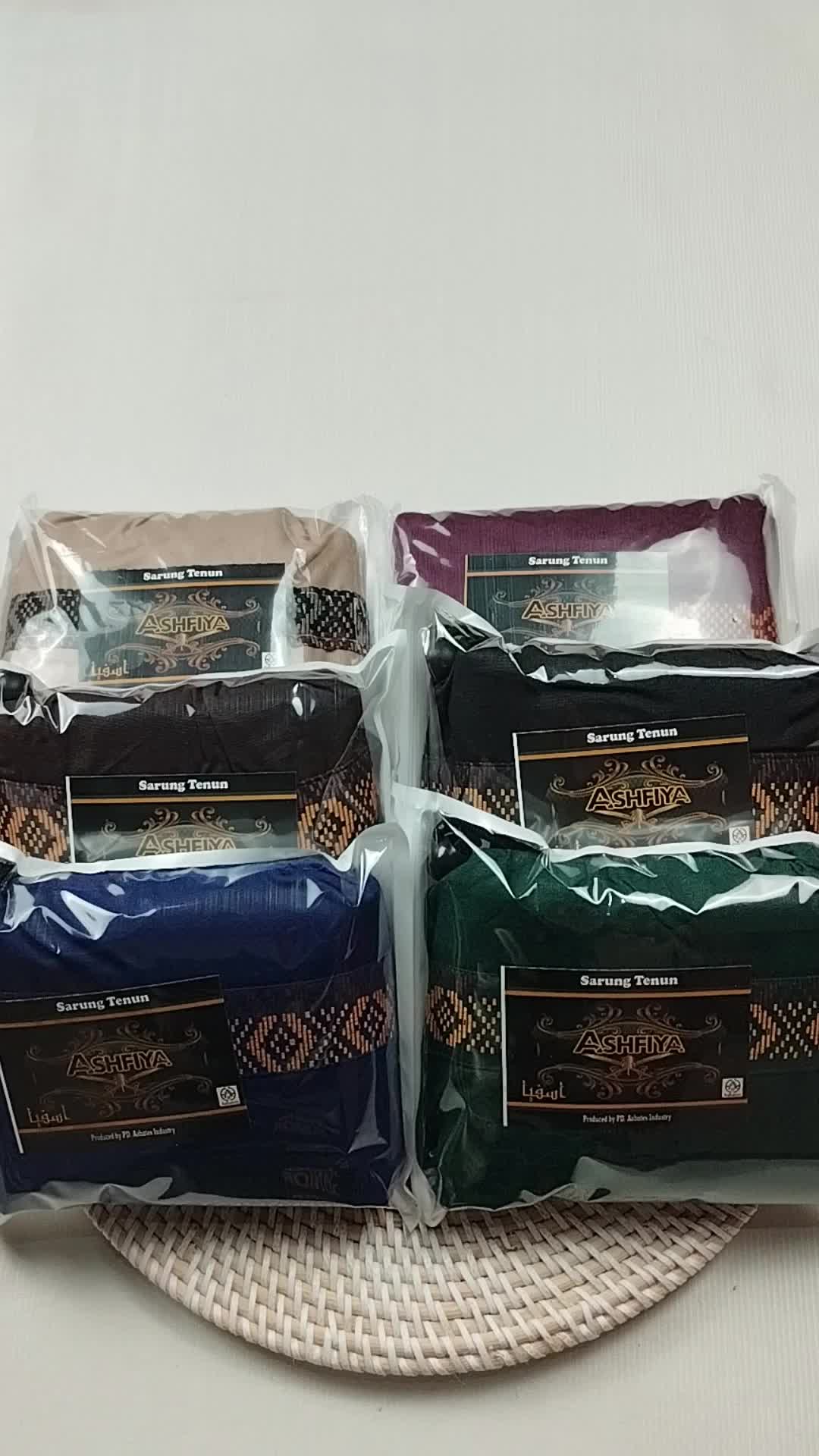 SARUNG TRAVELING POUCH DEWASA MUSLIM MOTIF POLOS SONGKET HALUS