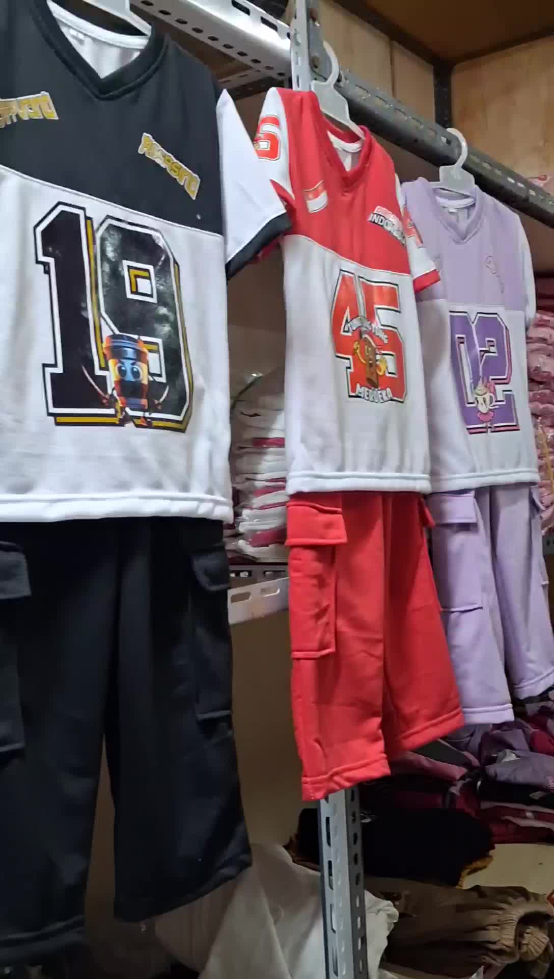 Setelan Jersey BabyTery Kemerdekaan Angka Karakter Anomali Tung Tung Sahur Balerina Capucina Kemerdekaan 3-10 Thn