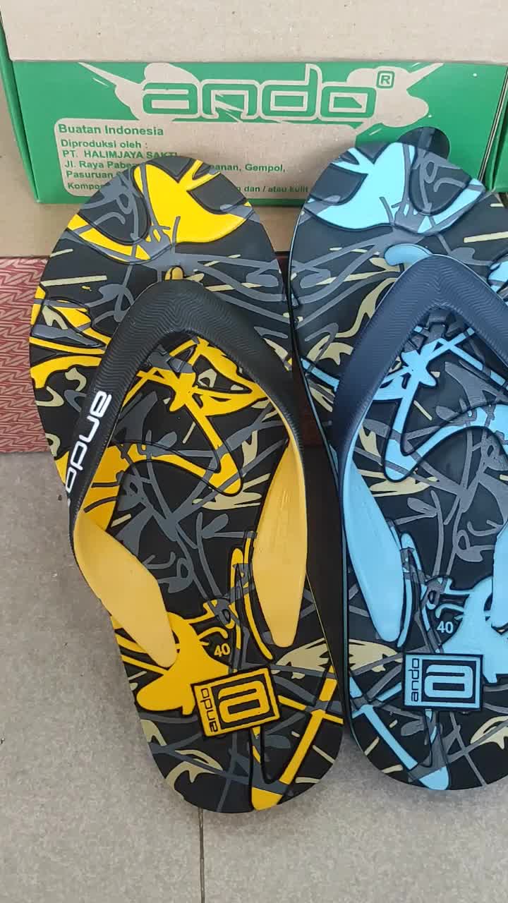 Sandal jepit Ando Original - ULTRASONIC - sandal jepit motif DISTRO Pria