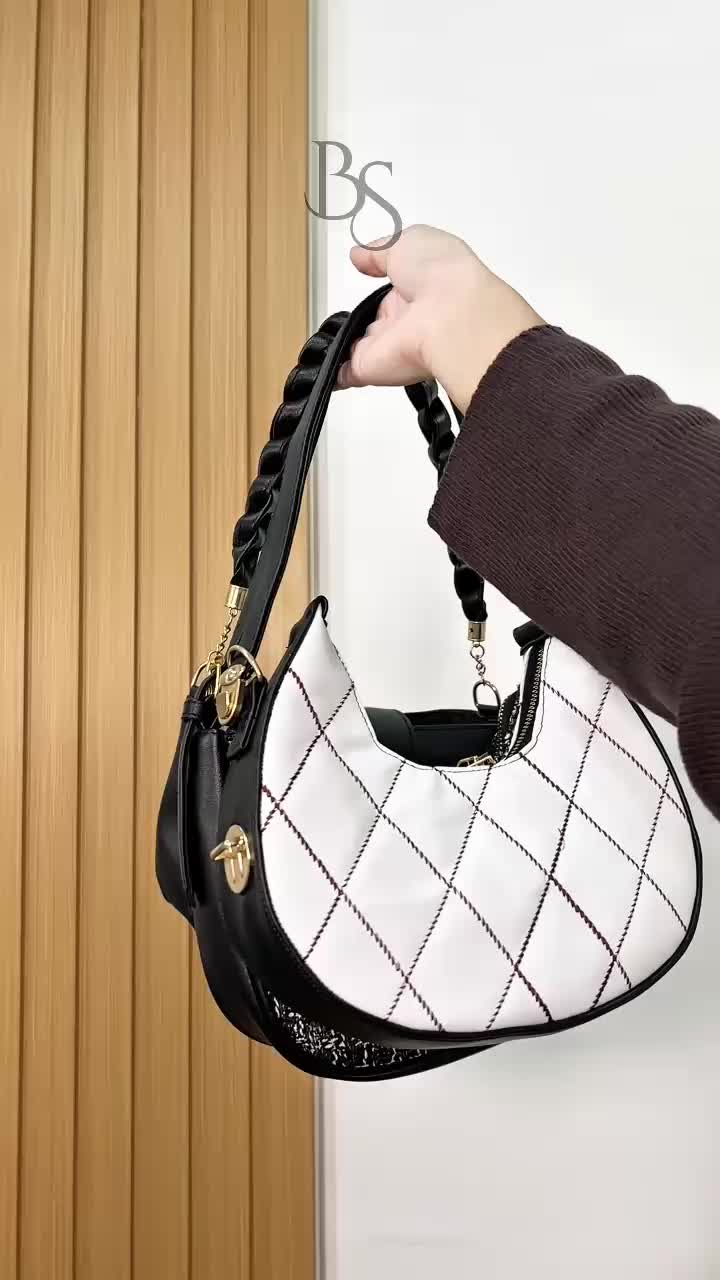 PAKET BUNDLING 3 PCS TAS SELEMPANG WANITA  TARTAN BORDIR KEPANG AZKA Cewek Kanvas Kulit