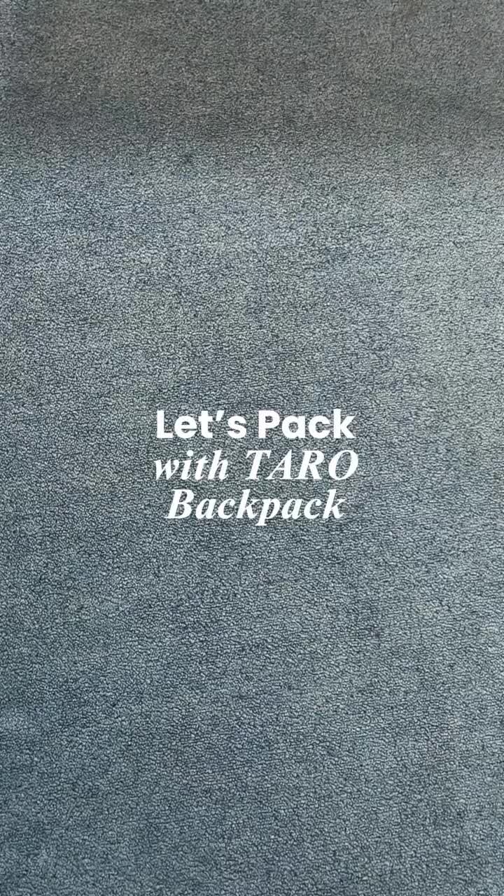 IMOKEY Taro Backpack - Tas Wanita & Pria - Tas Parasut - Backpack Pria Wanita - Sekolah - Horizontal Design - Spacious Main Compartment - Free IMOKEY Badges - Lightweight Material - Water-Repellent - Padded Strap - Extra Pockets
