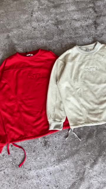 F’ Crewneck // Crewneck Bordir Pecah Pola Pria Sweater Wanita Panjang