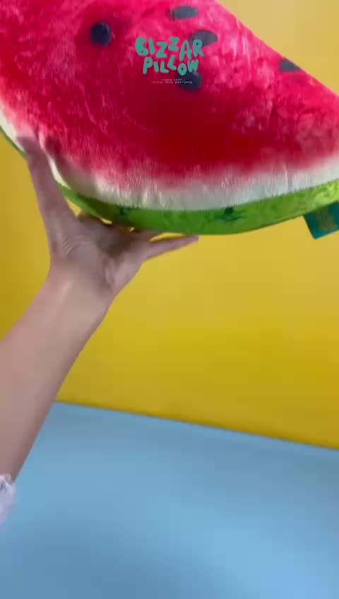 Bizzarpillow Bantal Sofa Buah Semangka Potong Kain Yelvo size M Hadiah / Gift BZ381