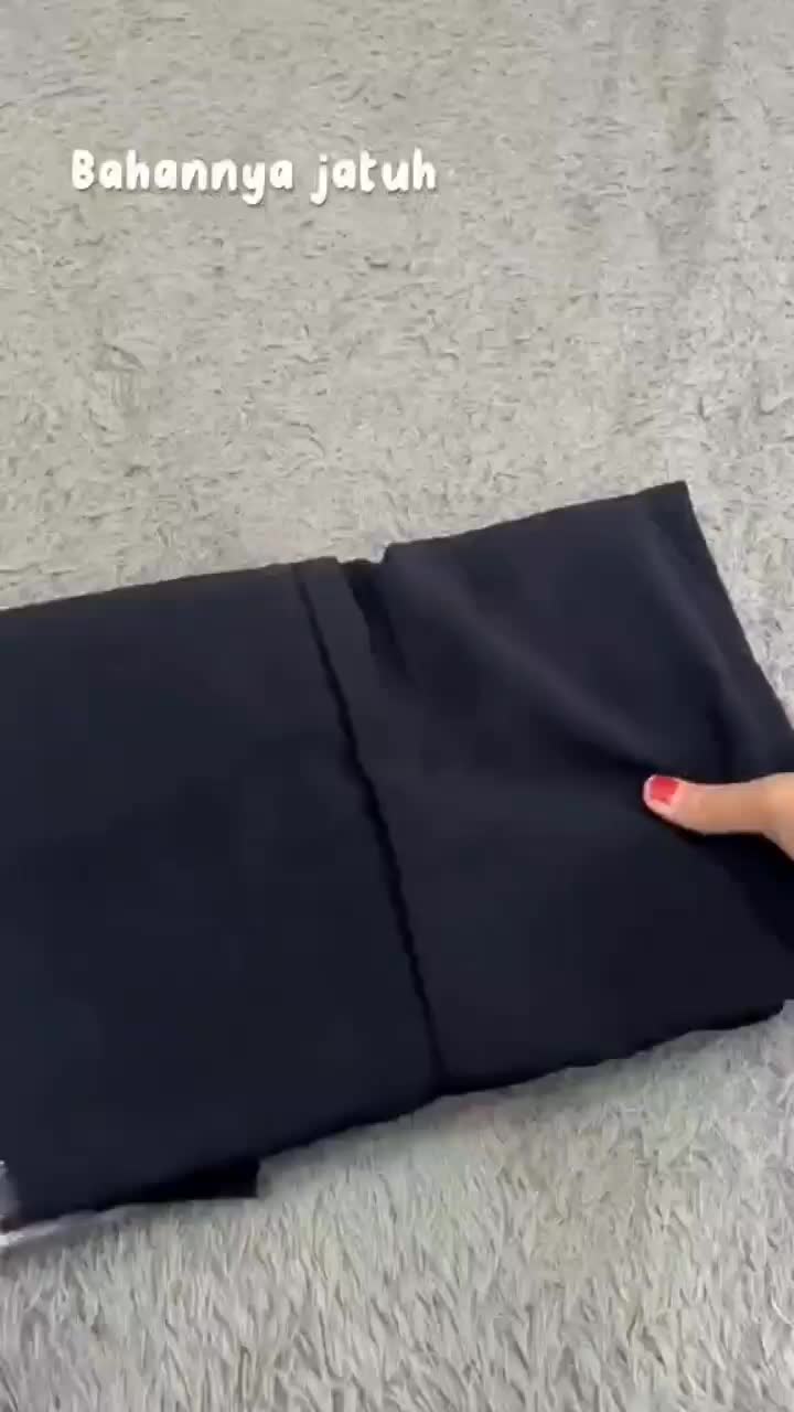 Celana Kantor Kulot Loosepants Trousers Poliester Anti Kusut Wanita Panjang