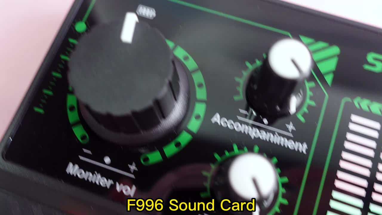 Gonew【COD】Soundcard F996 Mixer Bluetooth Audio USB External Sound Card Live Teater Karaoke kartu suara mic