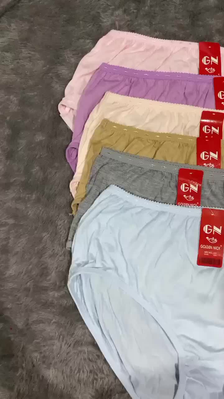 (3pc,6pcs) Celana Dalam Wanita Polos Cd Golden Nick 937 Bahan Katun Rayon Poliester Lembut Nyaman Motif Cewek Remaja Dewasa