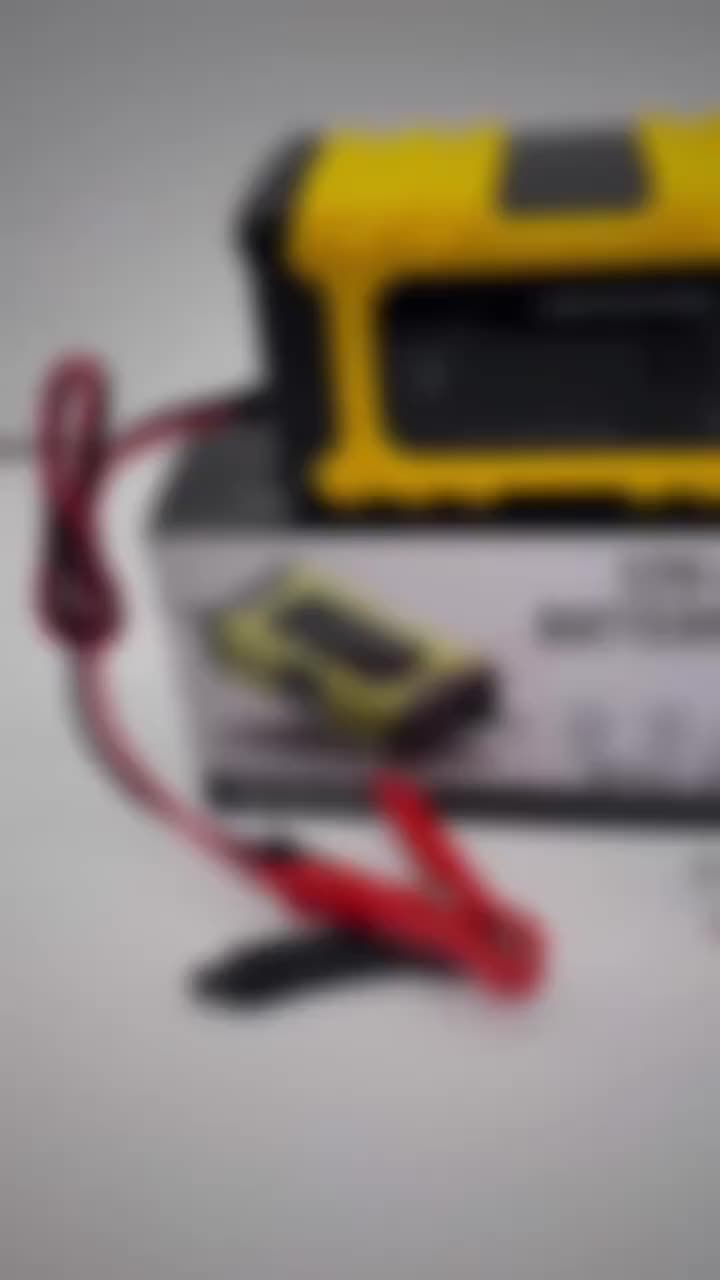 [Siap dikirim] Foxsur pengisi daya baterai otomatis pengisi daya kendaraan perbaikan otomatis pintar 12v24v 400W 500AH/baterai truk kapal motor mobil pengisi daya pintar cepat otomatis 12V 24V 6AH 300AH