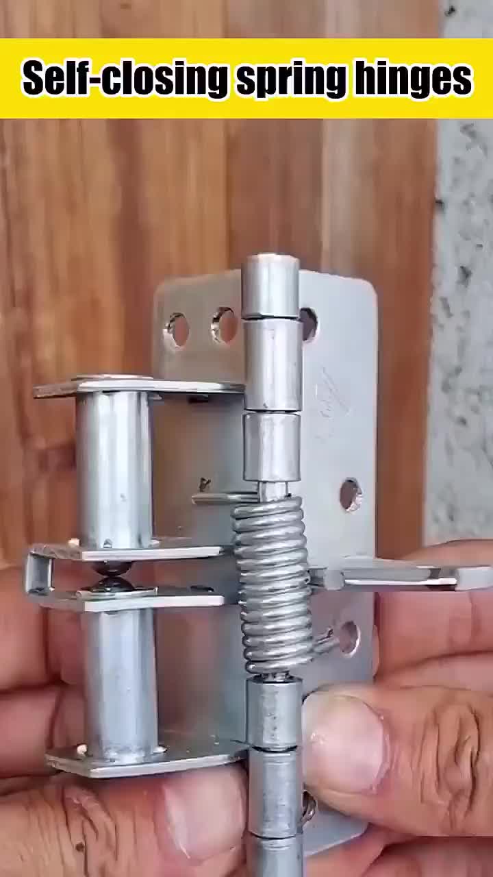 Engsel Pintu Otomatis Spring Door Closer Engsel Metal Engsel Penutup Pintu Lemari Kabinet 90 derajat antikarat perangkat keras