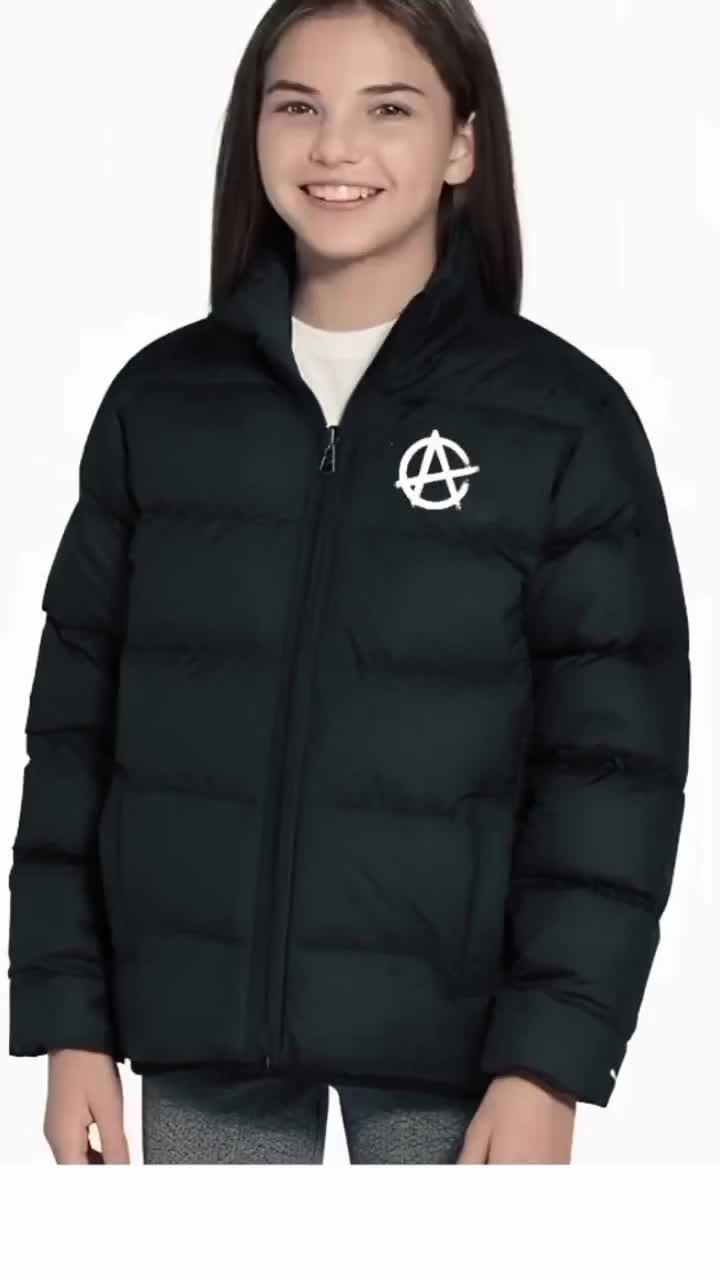 Jaket gelembung anak tanggung notif sablon usia 4-14 tahun