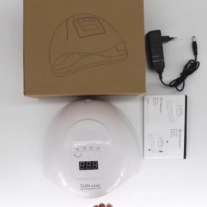 SUN X7 MAX 180W GARANSI SATU BULAN UV Lamp 57leds Alat Pengering Kutek UV Led Nail Lamp Pengering Kuku Profesional Art Polish Cat Lem