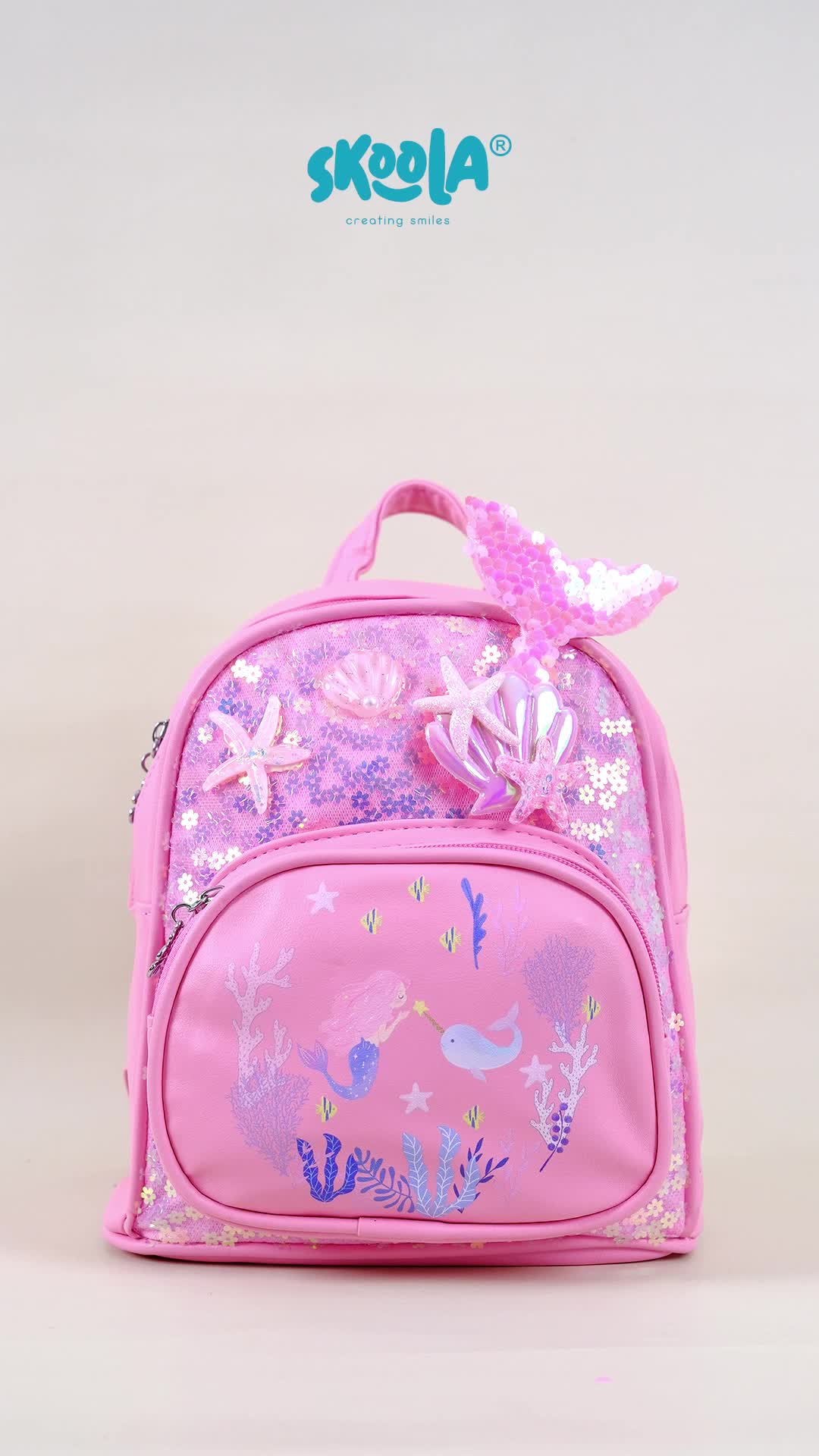 Skoola Tas Anak PAUD Remaja Perempuan Fashion Ransel Mermaid - Kaizu