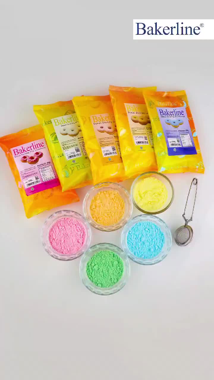 ELMER - BAKERLINE DONUT DUSTING SNOW WHITE 500GR | Taburan Donat Berwarna Putih untuk Kreasi Baking | Donut Dusting Topping Donat | Gula Donat