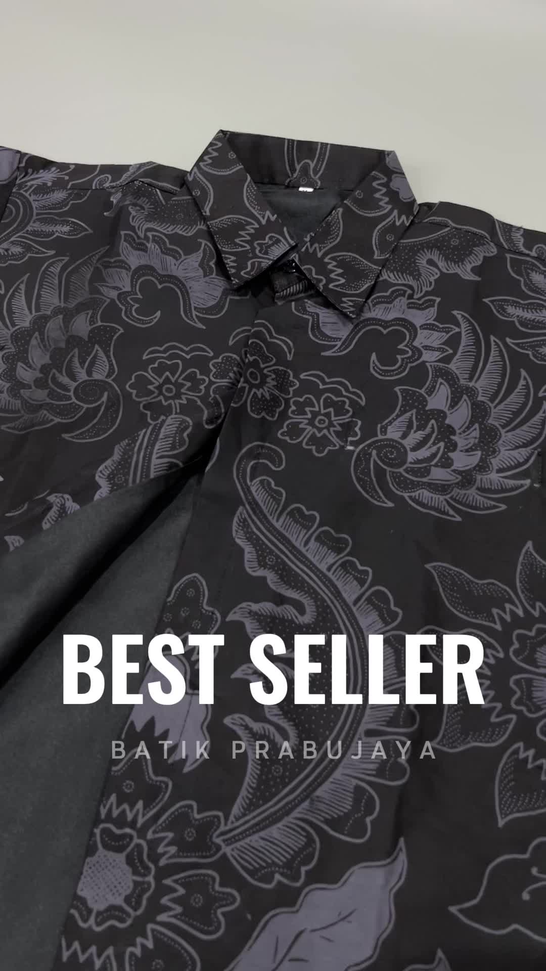 MAHKOTA ABU Baju Batik Pria Lengan Panjang Terbaru Modern Mewah Premium Anak Muda Formal Kantor Full Furing Katun
