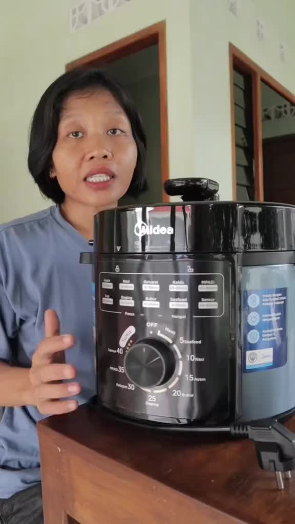 [PRODUK BESTSELLER KEMBALI!] Midea Electrical Panci Presto 5L - MPM50010AMG - Membagikan Hadiah Gratis-6 Layer Inner Pot / 11 in 1