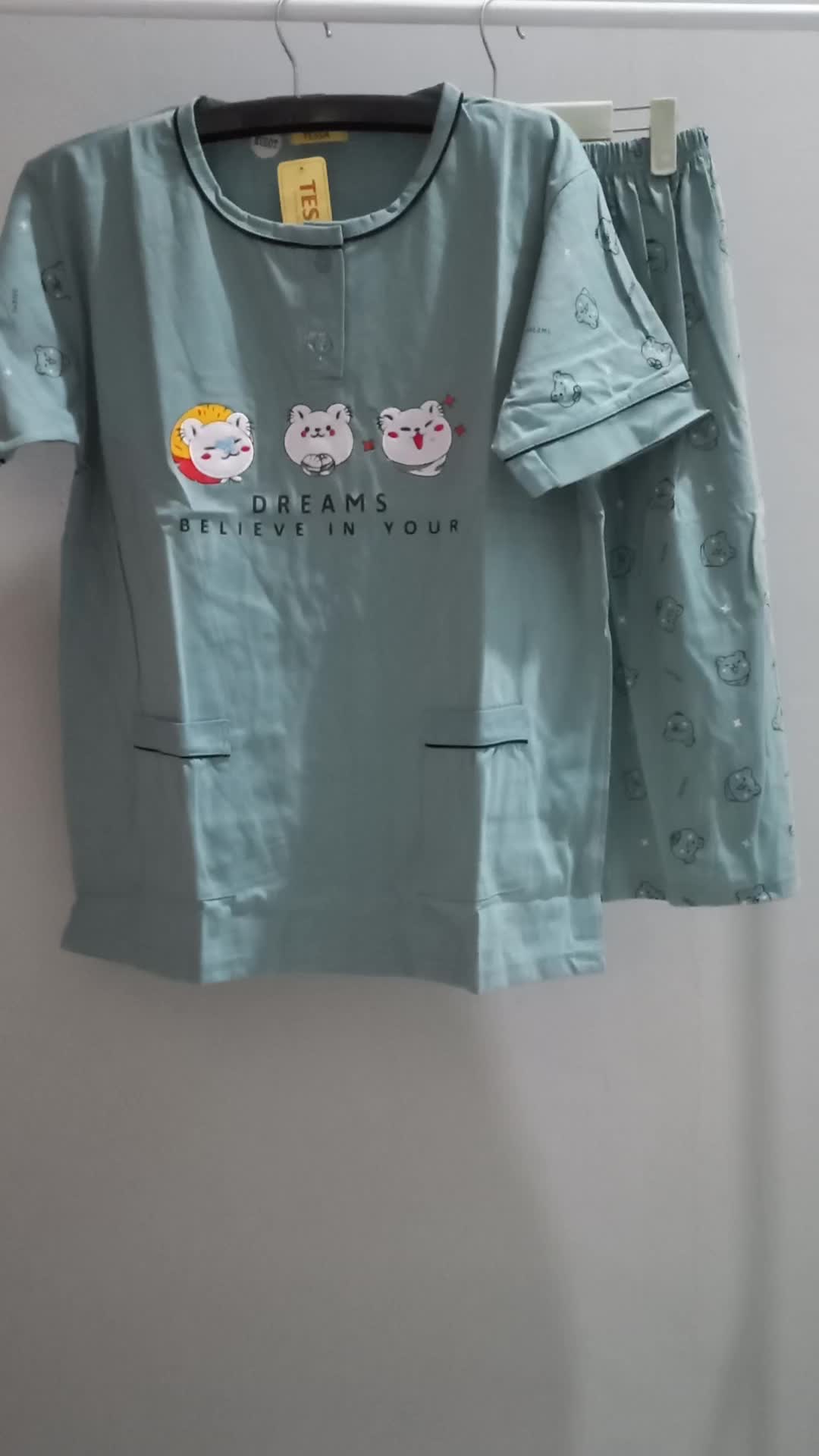 Baju Tidur 3/4 Jumbo / KULOT Tessa / SETELAN Wanita 3/4 Jumbo ( Lengan Pendek Celana Pendek Jumbo )