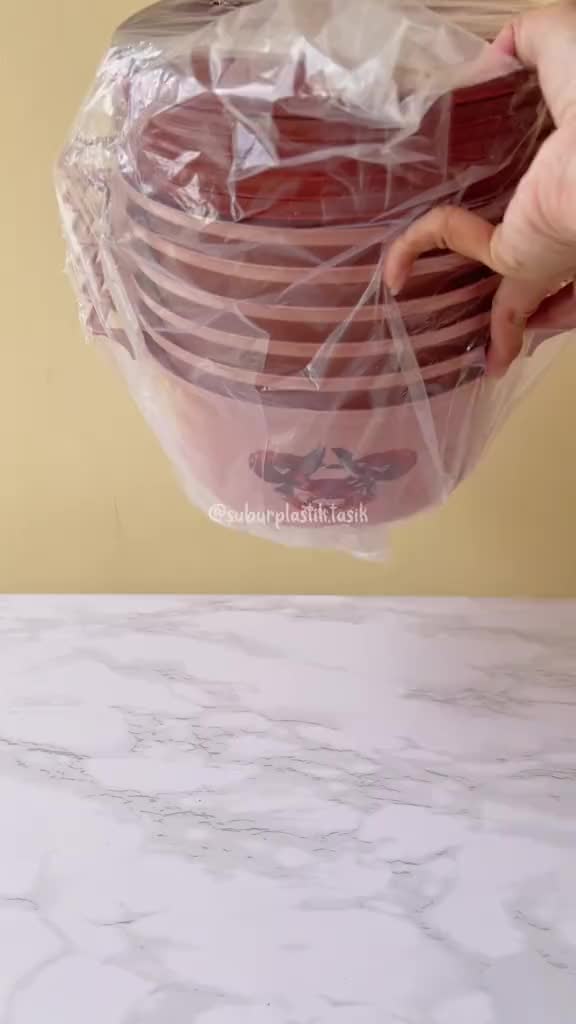 [6 Set] Basi Prasmanan Panci Classic Plastik Isi 6 | Basi Tutup | Murah | Elegan | Tahan Panas | BPA Free | Food Grade | Bisa COD Kitchenware