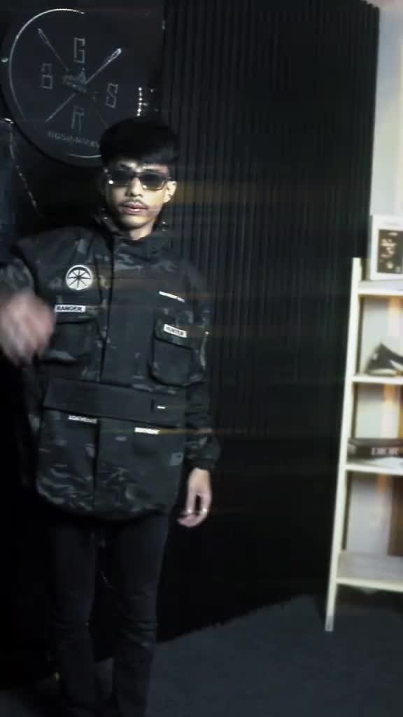 Jaket Cagoule Army Camo Montheight BGSR - Bahan Kanvas, Zipper Resleting, Saku Dalam & Daleman, Quilting Tebal, Unisex Hitam - Distro, Casual Motor Santai Outdoor Pria Parka Bomber Keren Baju Cowok Parasut Semi