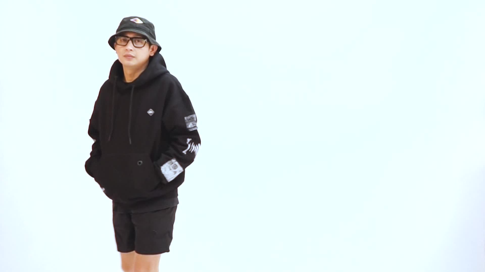 Dmddiv oversized hoodie | vanaheim | black Fleece Panjang Unisex