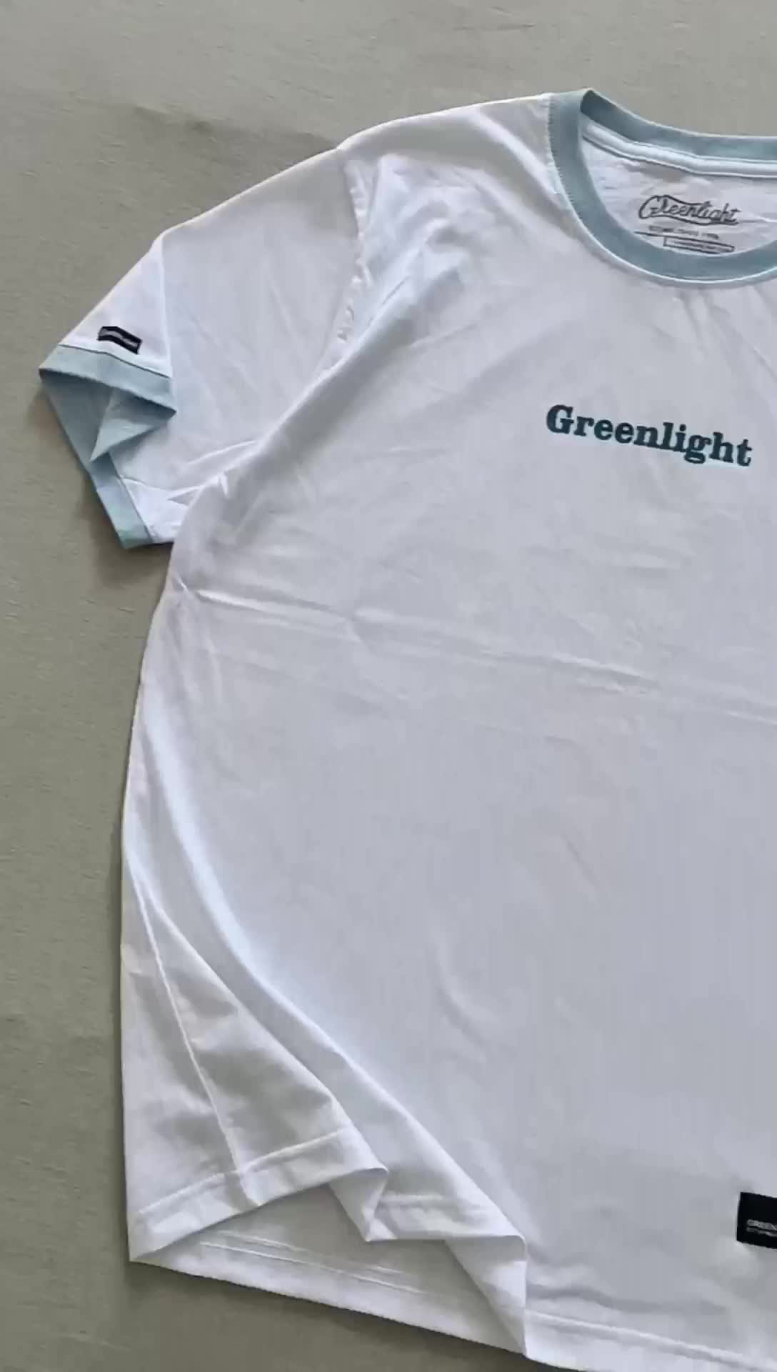 Kaos Distro Pria Ringer Putih P135 Free Stiker Baju T-shirt Oblong Dewasa Katun Combed 24s Halus Lembut Nyaman Atasan Santai Keren Simple Sablon High
