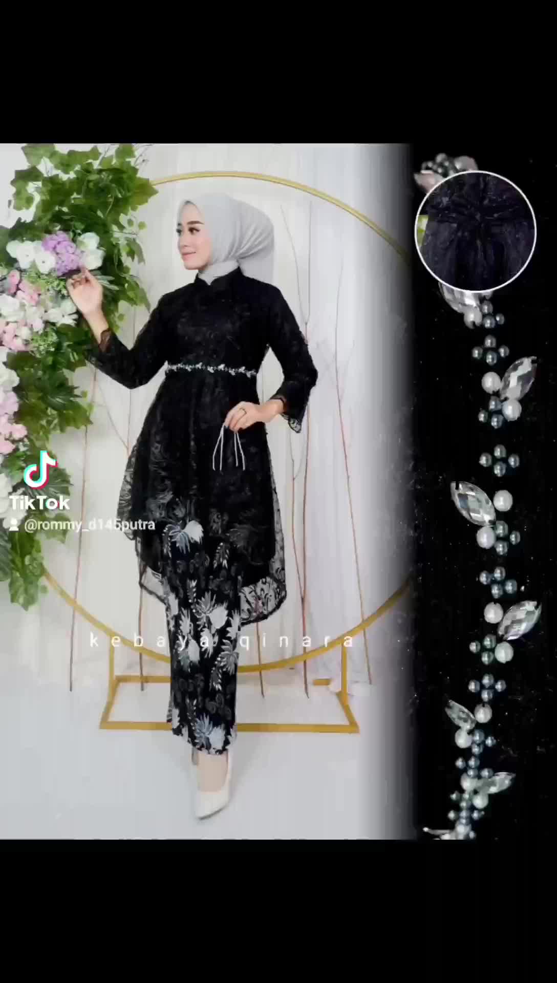 Kebaya Aurora Lesti Mutiara Payet//Setelan Kebaya Lesti Kejora//Atasan Kebaya Modern Payet//Kebaya Brokat//Kebaya Wisuda//Kebaya Pesta L Yellow