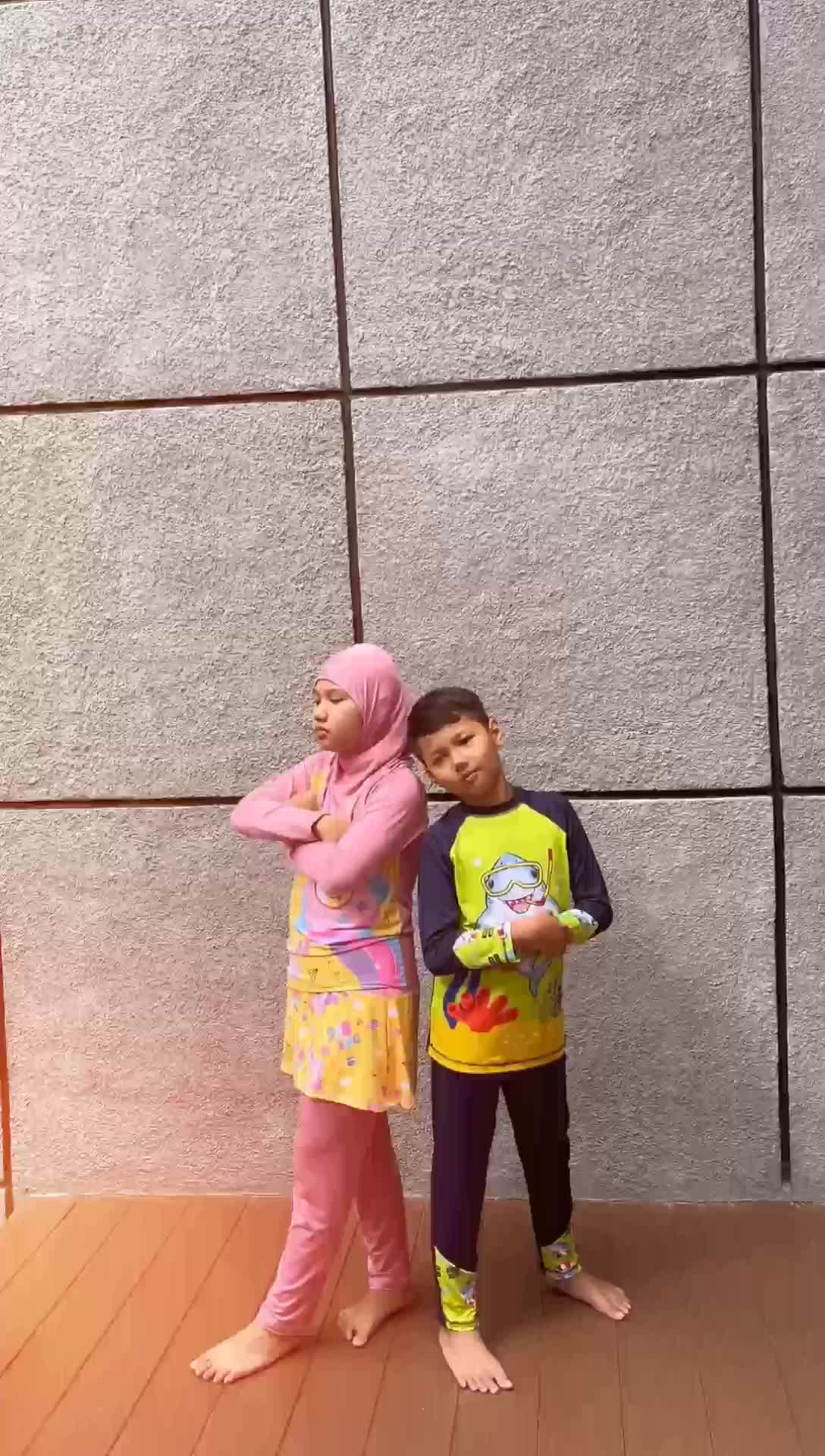Vitto Explore Setelan Baju Renang Anak Perempuan Plus Hijab Setelan Baju Renang Anak Laki Laki Lengan Panjang