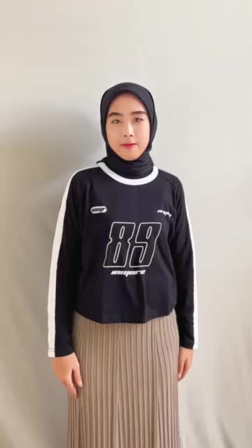 INMORE Longsleeve Jersey Kaos Wanita Lengan Panjang Tshirt Cewek Combed Vol 3 89's Atasan