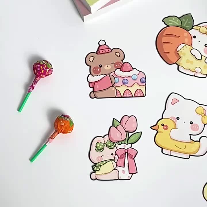 [COD] SK A93 Kartu Ucapan Permen Lolipop Card Motif Kartun Lucu