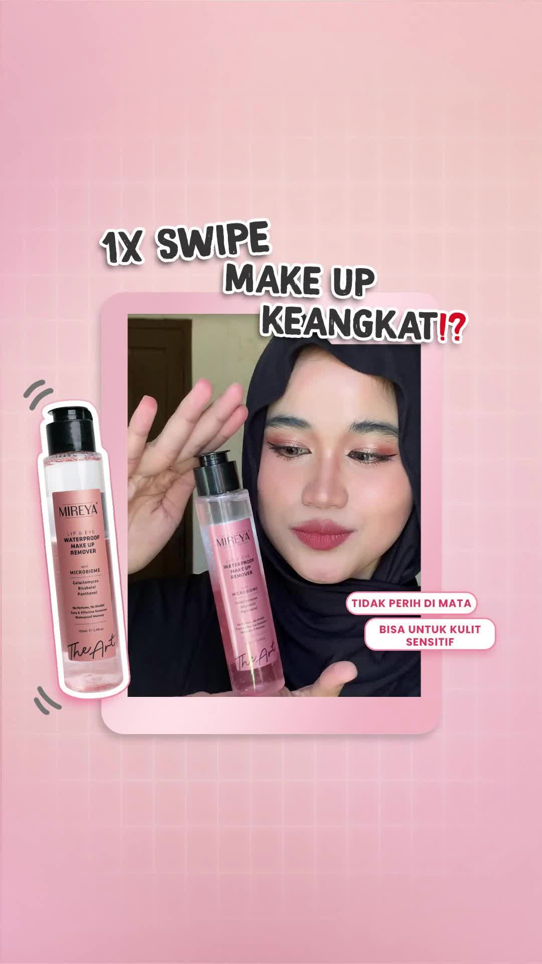 (Bundling 2PCS) Mireya The Art Flawless Setting Spray 100ml + Mireya The Art Lip & Eye Waterproof Makeup Remover 100ml – Setting Spray & Pembersih Makeup Wajah dan Mata