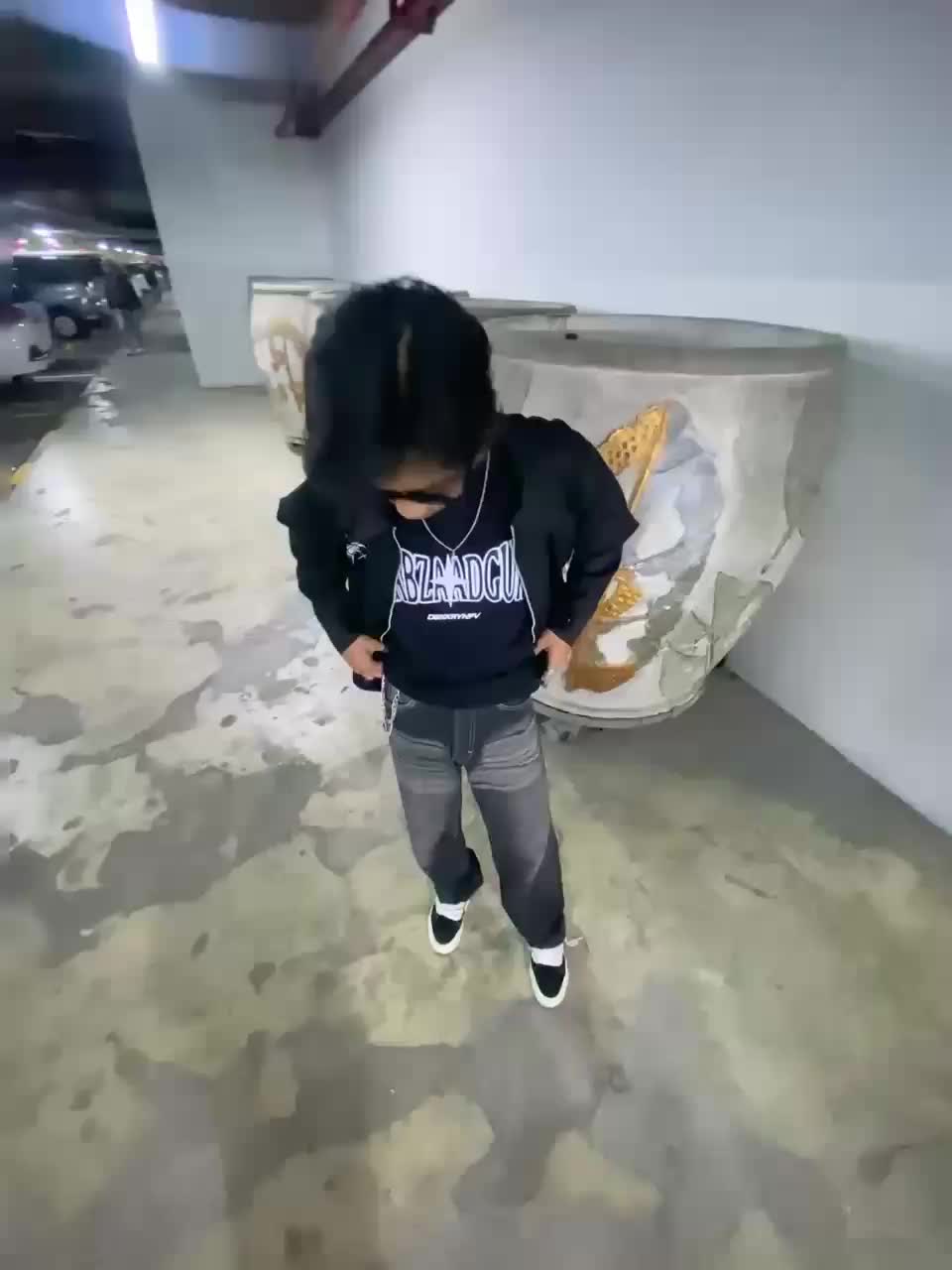 work jaket boxy Hitam Setelan Katun Cowok Dewasa