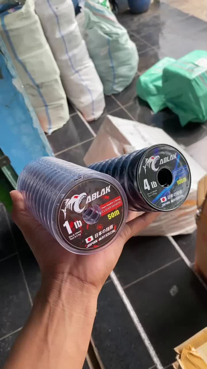 SENAR CABLAK 50M & 100M WARNA CLEAR SUPER SENSITIF & KUAT HARGA MURAH
