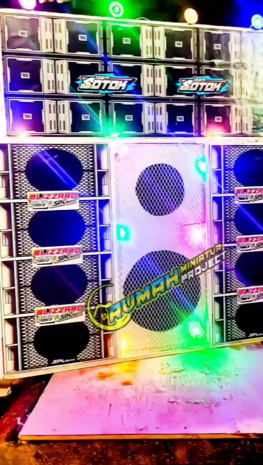 Miniatur sound full lampu bisa custom nama