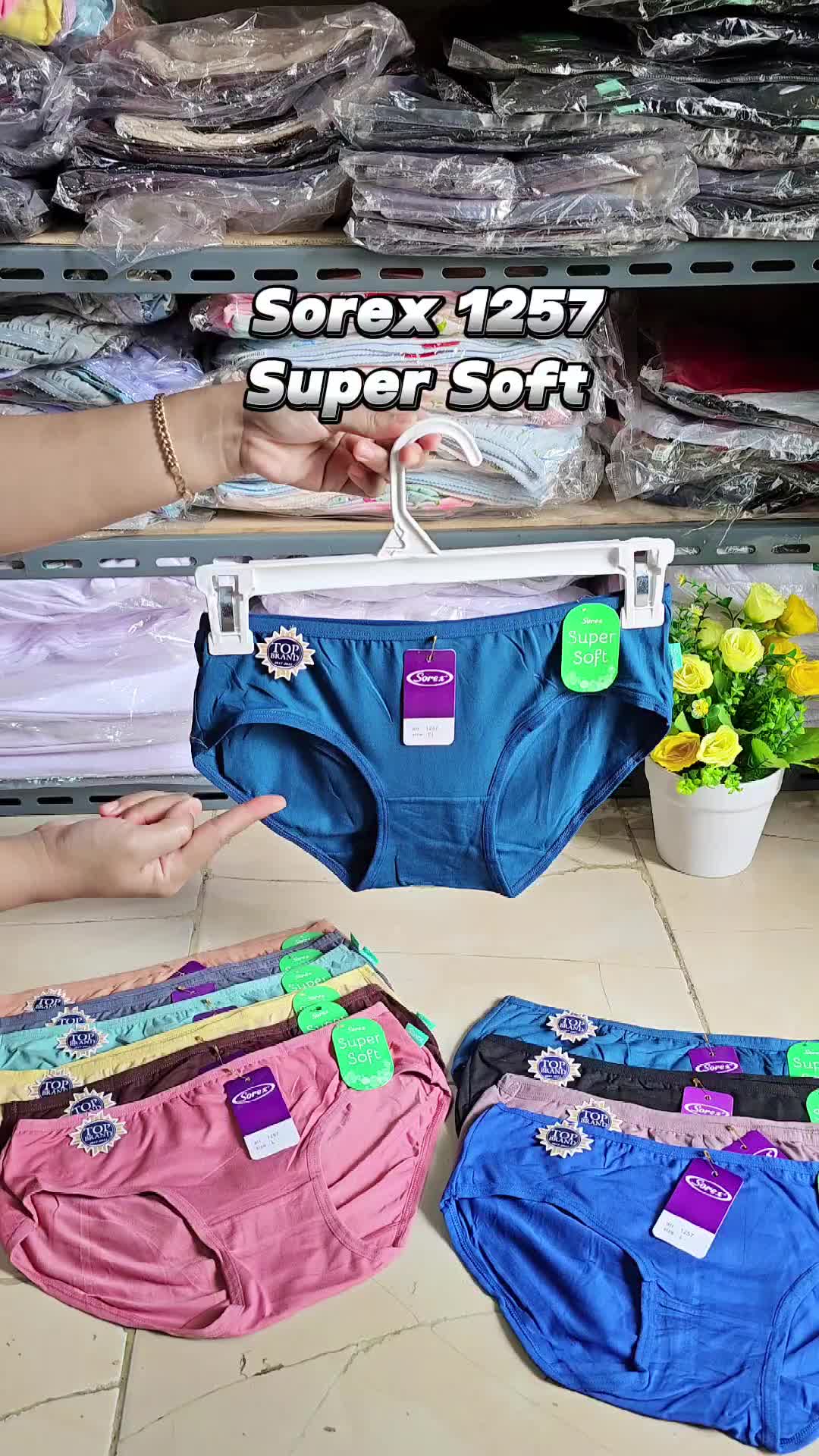 Cd Sorex 1257 Super Soft 3-6-12 Pcs | Celana Dalam Wanita Lusinan Bahan Lembut Halus Midi Mid Waist