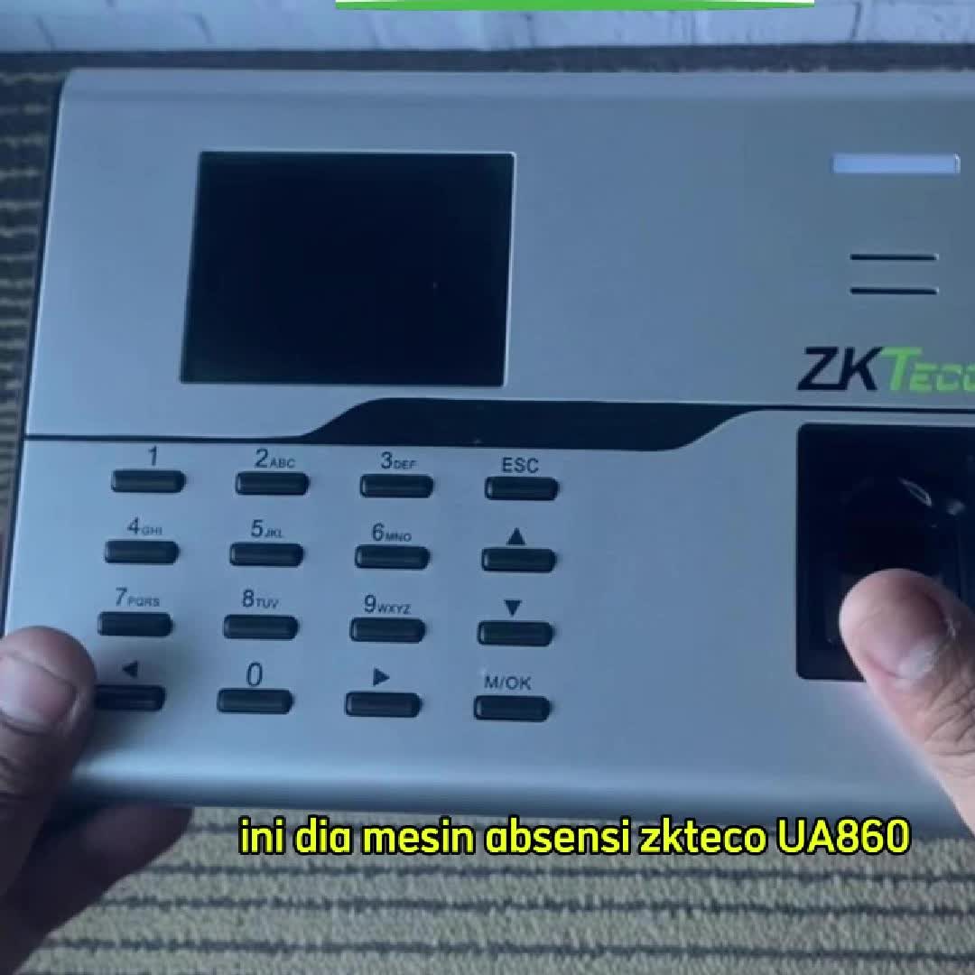 Mesin Absen Fingerprint ZKTeco Ua860 Bisa Wifi Plus Software Cloud Web