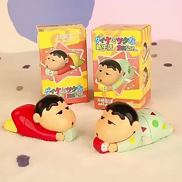 TAIYO Figur Shinchan Tidur Dynamic Gerak Life Crayon sinchan Menarik Lucu Bergerak Goyang Mainan Anak