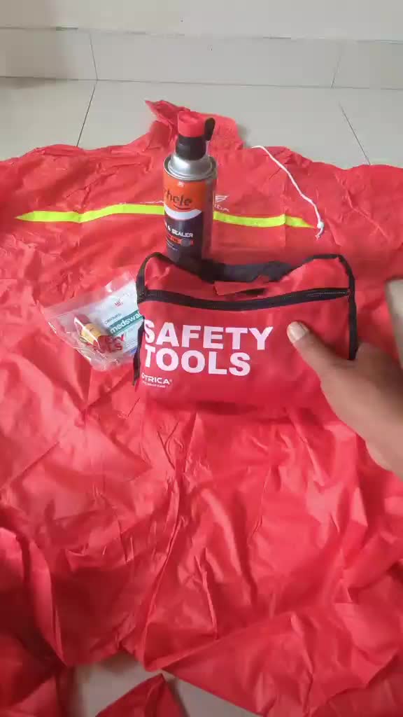safety tools 3 in 1 jas hujan penambah angin dan P3K AHM HONDA