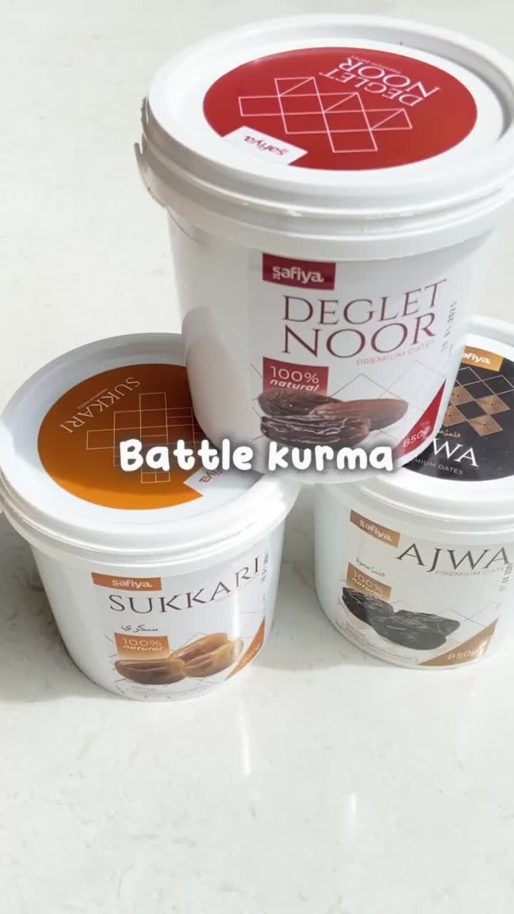 Safiya Kurma Sukari Ember 850 Gram Kurma Raja Lembut Manis