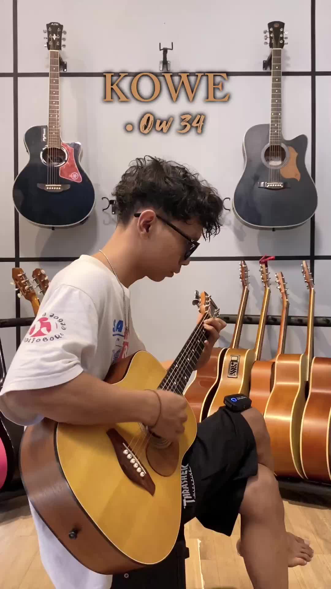 Kowe Gitar Original Ukuran 3/4 Seri OW 34 NA NS