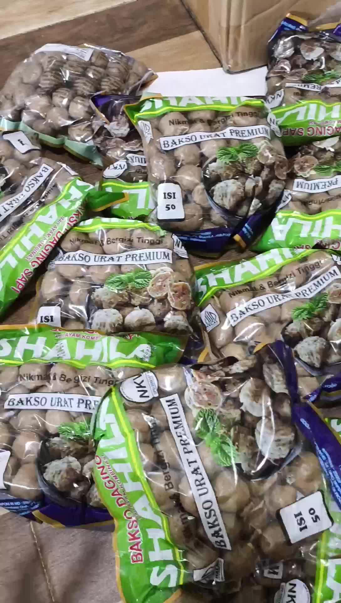 Bakso Urat Shahila Premium Isi 50 Daging Sapi - Makanan Beku - Food, Frozen Instan Baso
