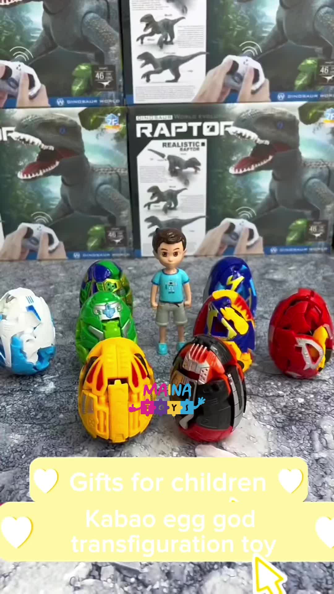 Maina - Telur Transformasi Egg Deformation Toys Koleksi Dinosaurus