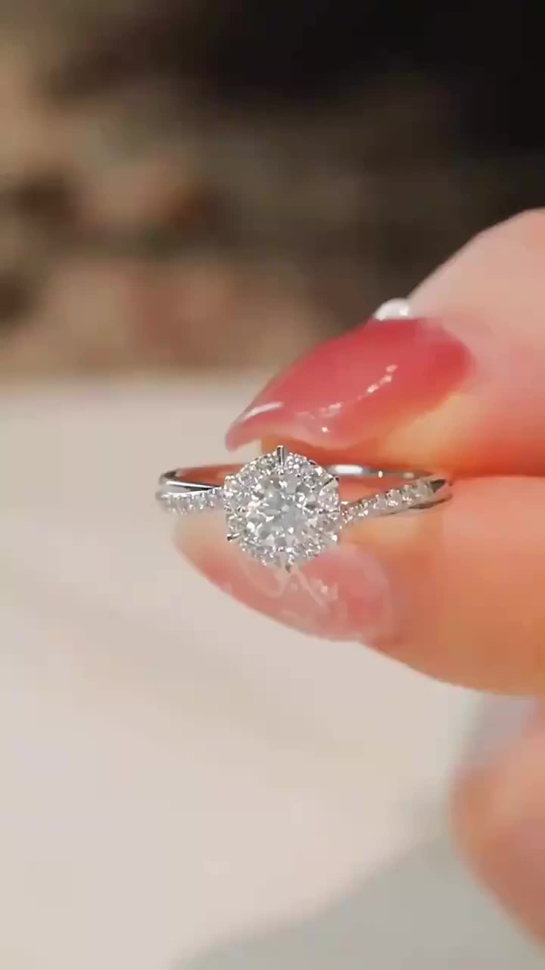 Cincin Couple Nikah Pasangan Titanium Wanita Anti Karat Berlian Perhiasan Aesthetic Pernikahan Cincin Buat Pacar