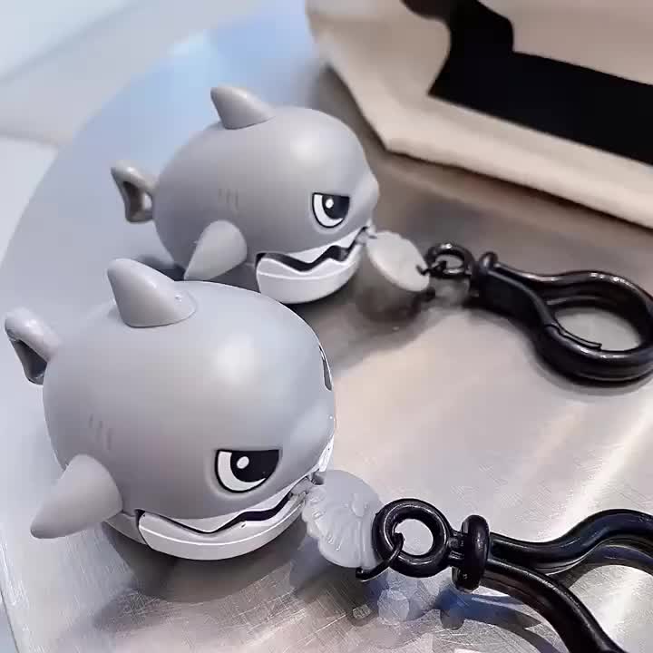 Gantungan Kunci Hiu Tarik Lucu Gantungan Kunci Serbaguna Keychain
