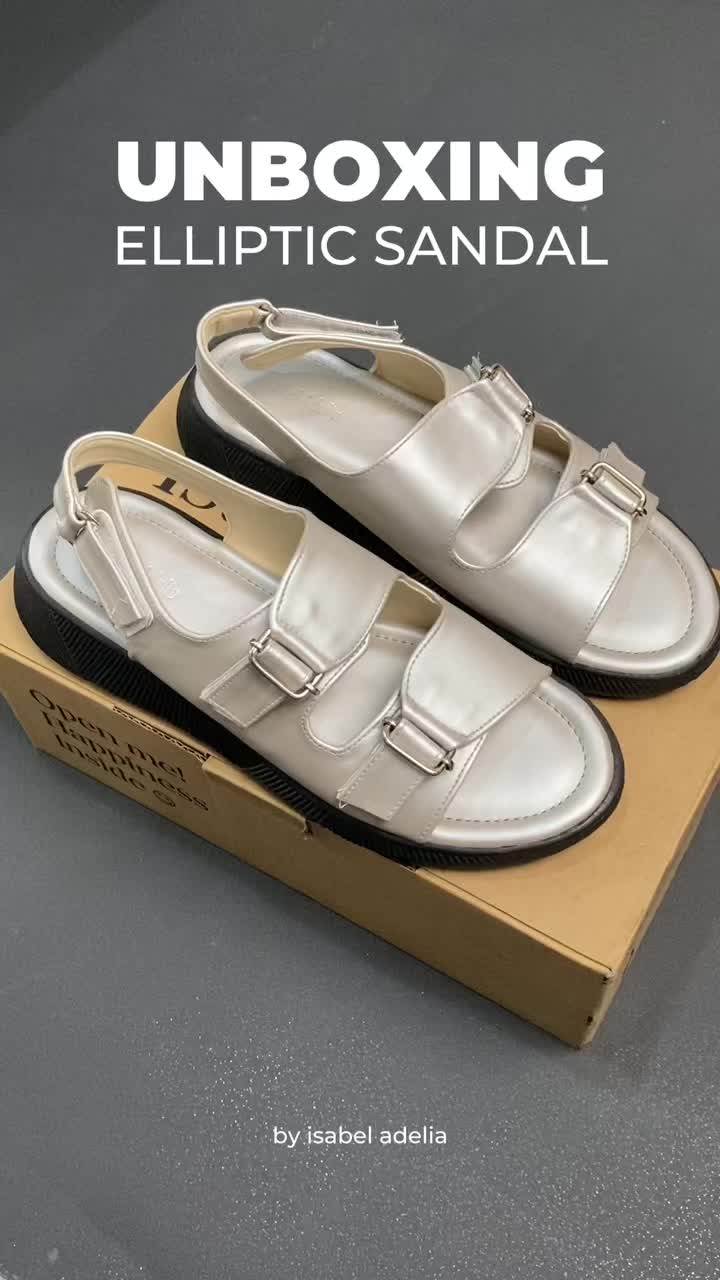 Isabel Adelia ELLIPTIC Platform Sandal Harian Elegan Sendal Tali Wanita Korean Style 3 cm Wedges Empuk