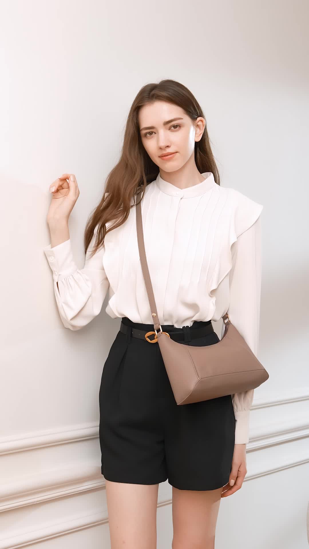MOSSDOOM Tas Selempang Wanita Lauren Bag Multi-fungsional Tas Sling Bag Sederhana Dan Berkelas