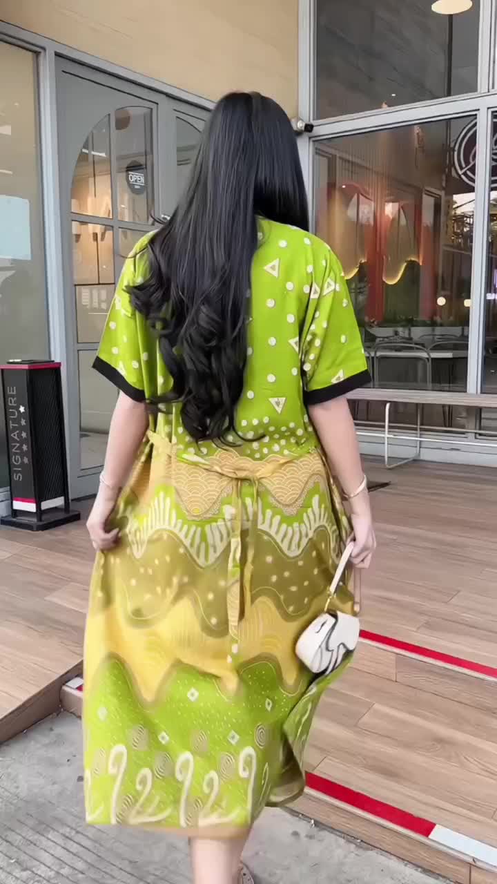 [SS PREMIUM] Daster Wanita Fira Busui Friendly Resleting Depan Rayon Premium Motif Ombak Ibu Menyusui  Dress