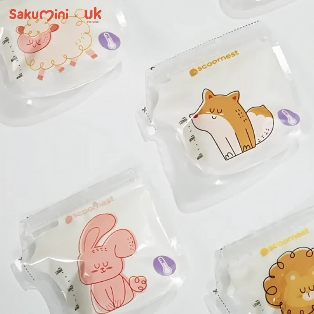 Sakumini Disposable Breastmilk Storage Bag Kantong Asi Susu Bayi Thermal Sensor   Bubuk Wadah Penyimpanan
