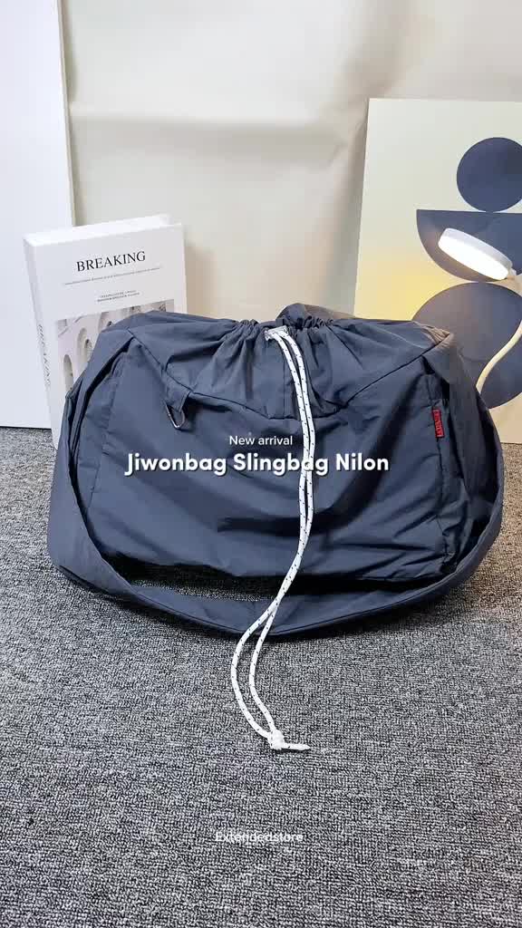 Extended JinwoBag - Tas Selempang Pria Wanita Tas Nylon Crinkle Slingbag Pria Wanita Premium