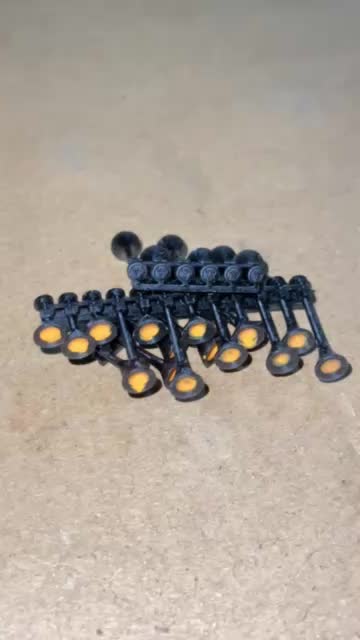 Miniatur corong basuri kuning, Corong kuning, Corong basuri 12 Not