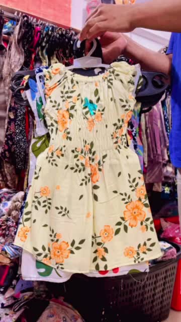 PROMO ( 10rb ) DASTER ANAK MOTIF BUNGA RAYON ROTARI | DRES ANAK MOTIF BUNGA Fashion