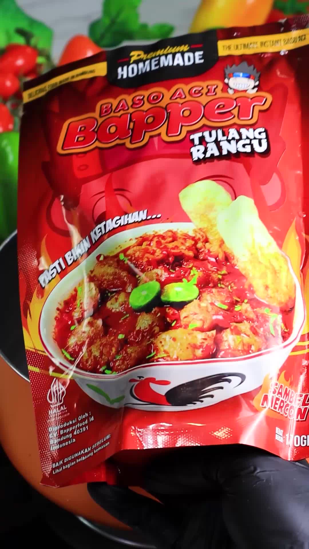 Baso Aci Bapper Tulang Rangu Sambel Mercon Kuah Pedas 220gr